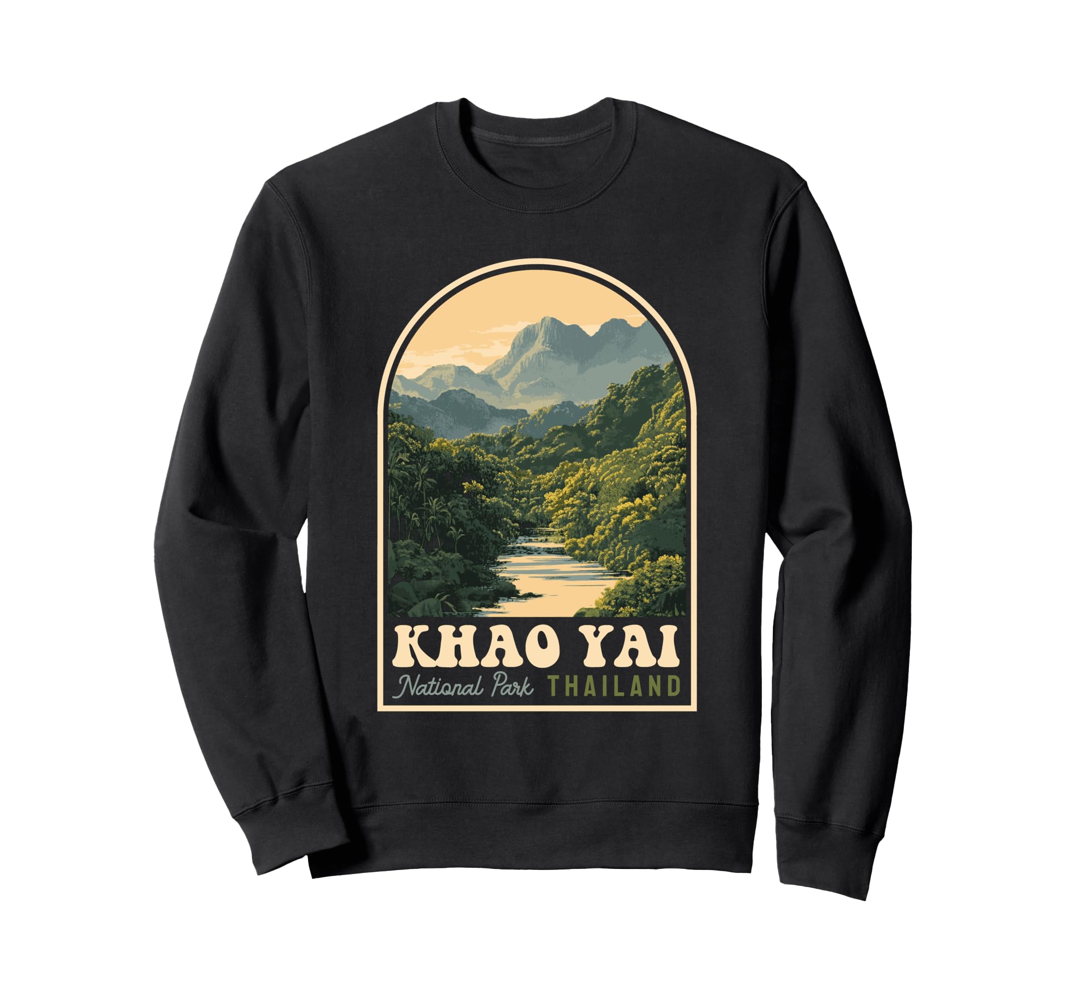 Khao Yai National Park Thailand Sweatshirt - Custom Art Print for Adults - T-Shirt, Sweatshirt, Hoodie