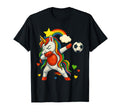 Soccer Game Day Dabbing Unicorn Soccer T-Shirt - Aesthetic Graphic Unisex - T-Shirt, Sweatshirt, Hoodie