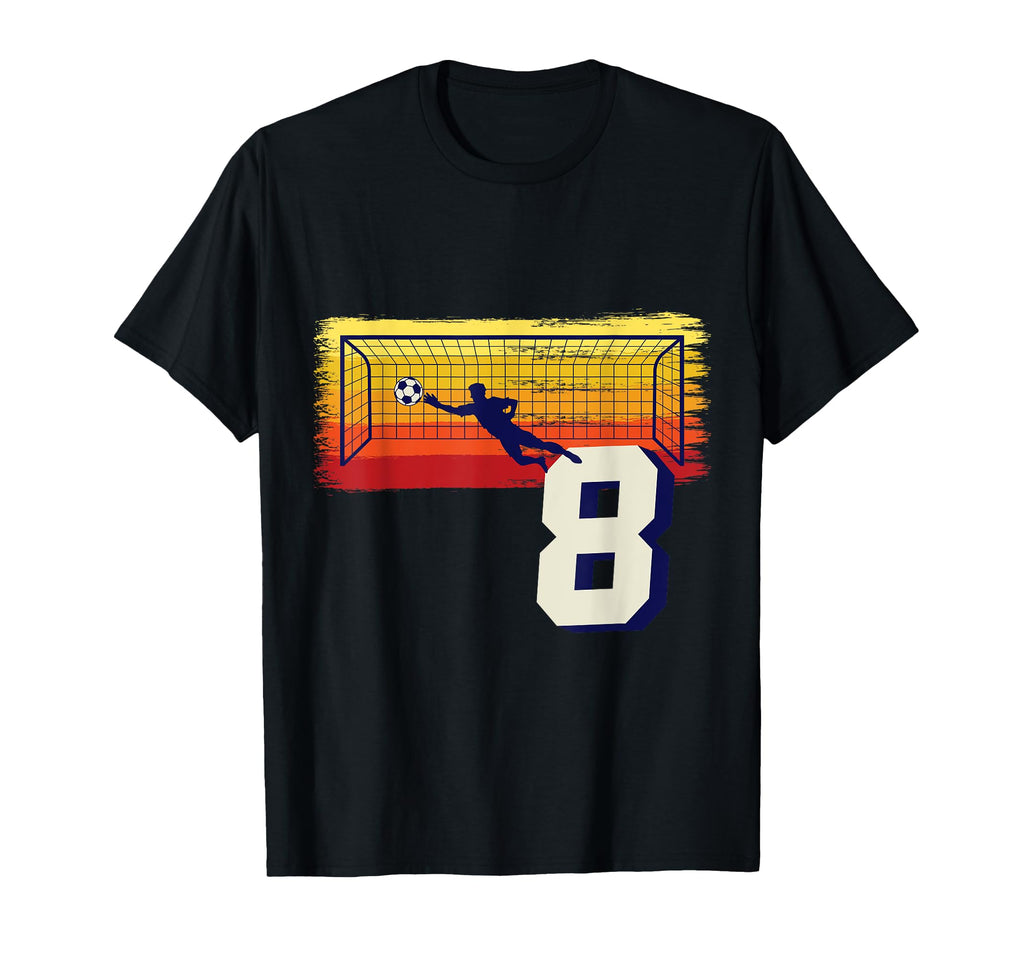 Football Goalkeeper 8Th Birthday Keeper T-Shirt - Graphic Print Unisex - T-Shirt, Sweatshirt, Hoodie