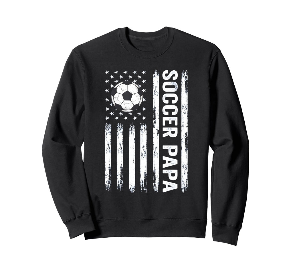 Soccer Papa Proud Soccer Grandpa Usa Sweatshirt - Novelty Apparel Unisex - T-Shirt, Sweatshirt, Hoodie