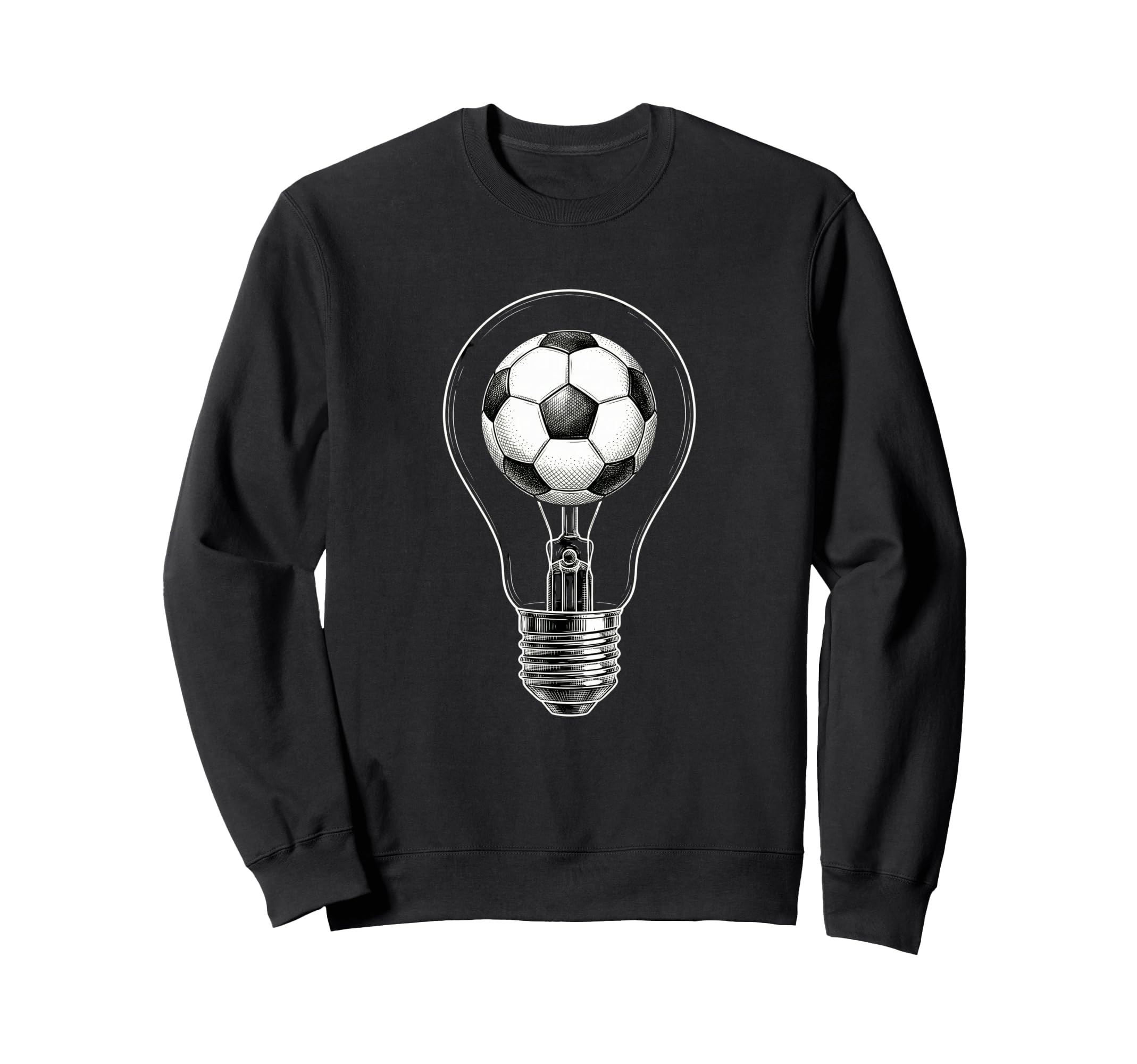Soccer Lightbulb Ball Players Sweatshirt - Custom Art Print Men Women - T-Shirt, Sweatshirt, Hoodie