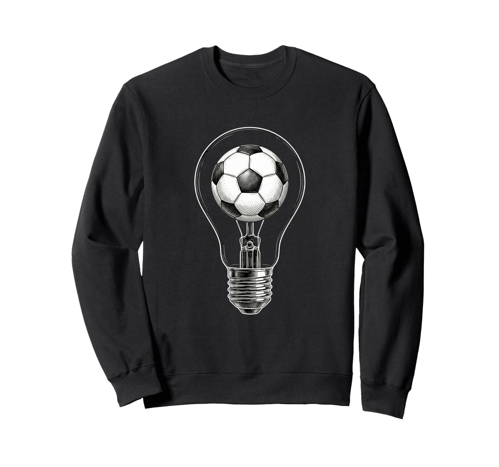 Soccer Lightbulb Ball Players Sweatshirt - Graphic Print for Adults - T-Shirt, Sweatshirt, Hoodie
