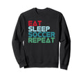 Football Football Player Eat Sweatshirt - Casual Everyday Wear Unisex - T-Shirt, Sweatshirt, Hoodie