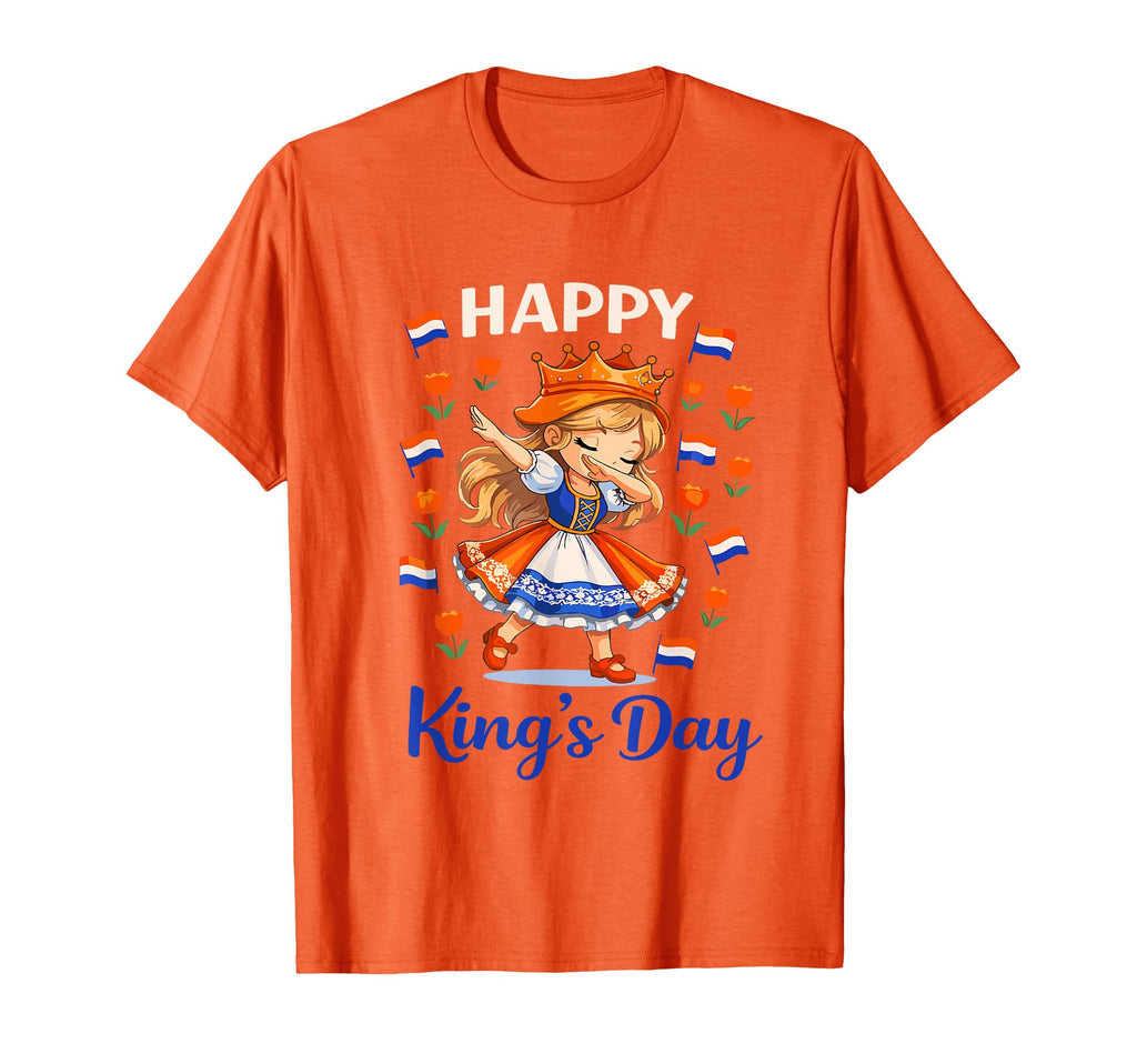 Kings Day Netherlands Flag T-Shirt - Fun Novelty Design Men Women - T-Shirt, Sweatshirt, Hoodie