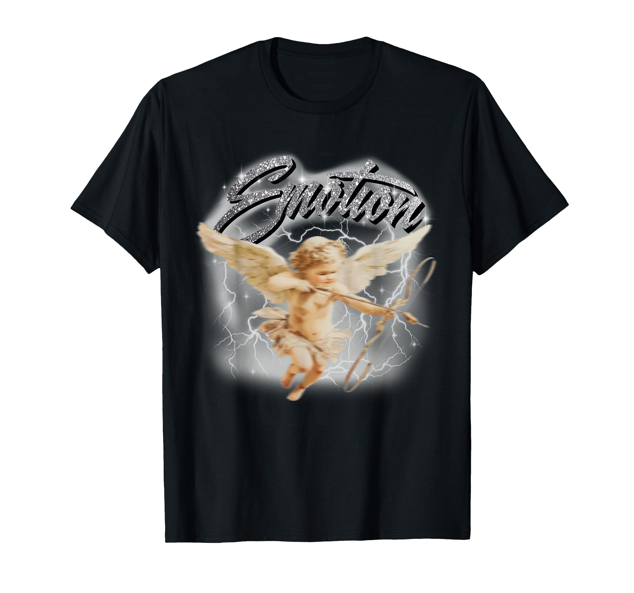 Emotion Cupid Angel Y2K Aesthetic T-Shirt - Streetwear Style for Adults - T-Shirt, Sweatshirt, Hoodie