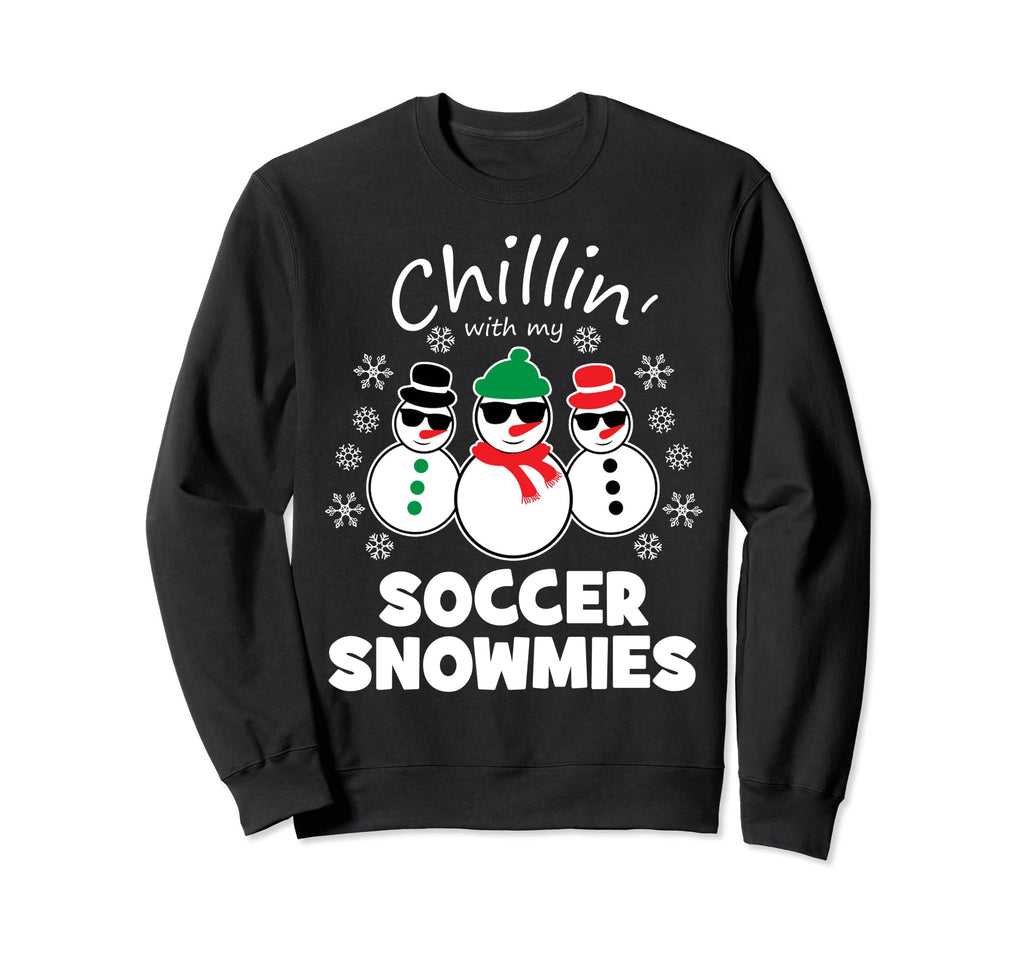 Chillin My Soccer Snowmies Funny Sweatshirt - Aesthetic Graphic for Adults - T-Shirt, Sweatshirt, Hoodie