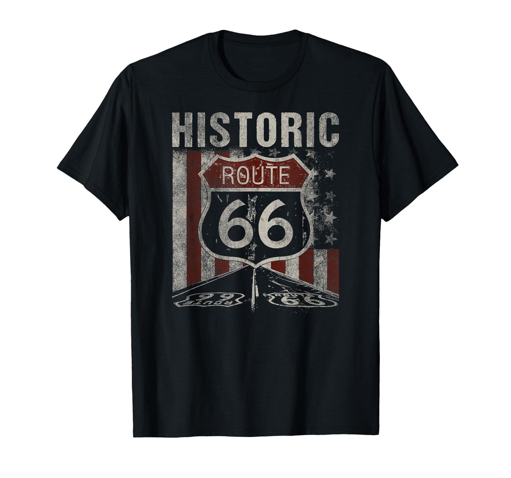 Historic U S Route 66 Highway T-Shirt - Casual Everyday Wear Unisex - T-Shirt, Sweatshirt, Hoodie
