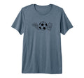 Pizza Beer Soccer Tri Blend T-Shirt - Custom Art Print for Adults - T-Shirt, Sweatshirt, Hoodie