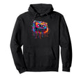 Dripping Paint Art Cassette Player Music Hoodie - Trendy Graphic Unisex - T-Shirt, Sweatshirt, Hoodie
