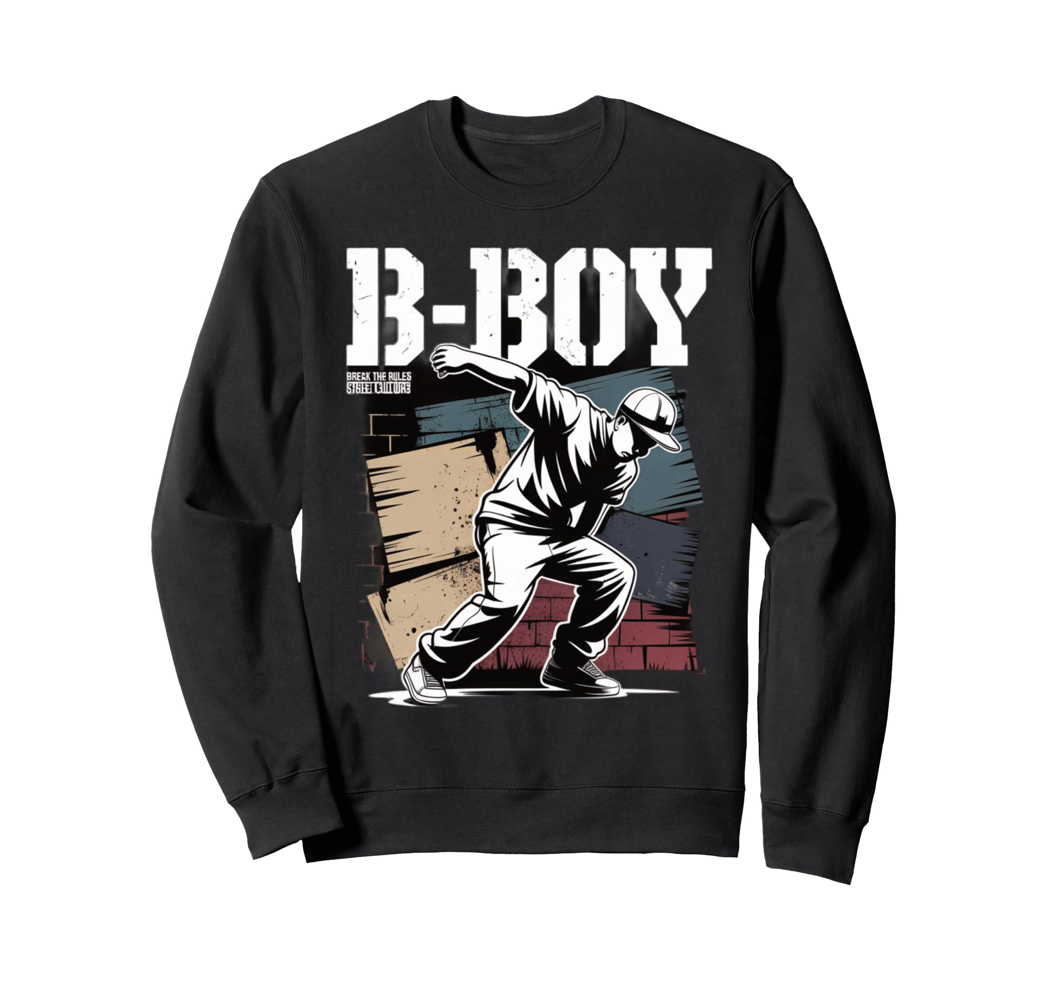 B Street Breakdance Dance Hip Hop Sweatshirt - Minimalist Print for Adults - T-Shirt, Sweatshirt, Hoodie