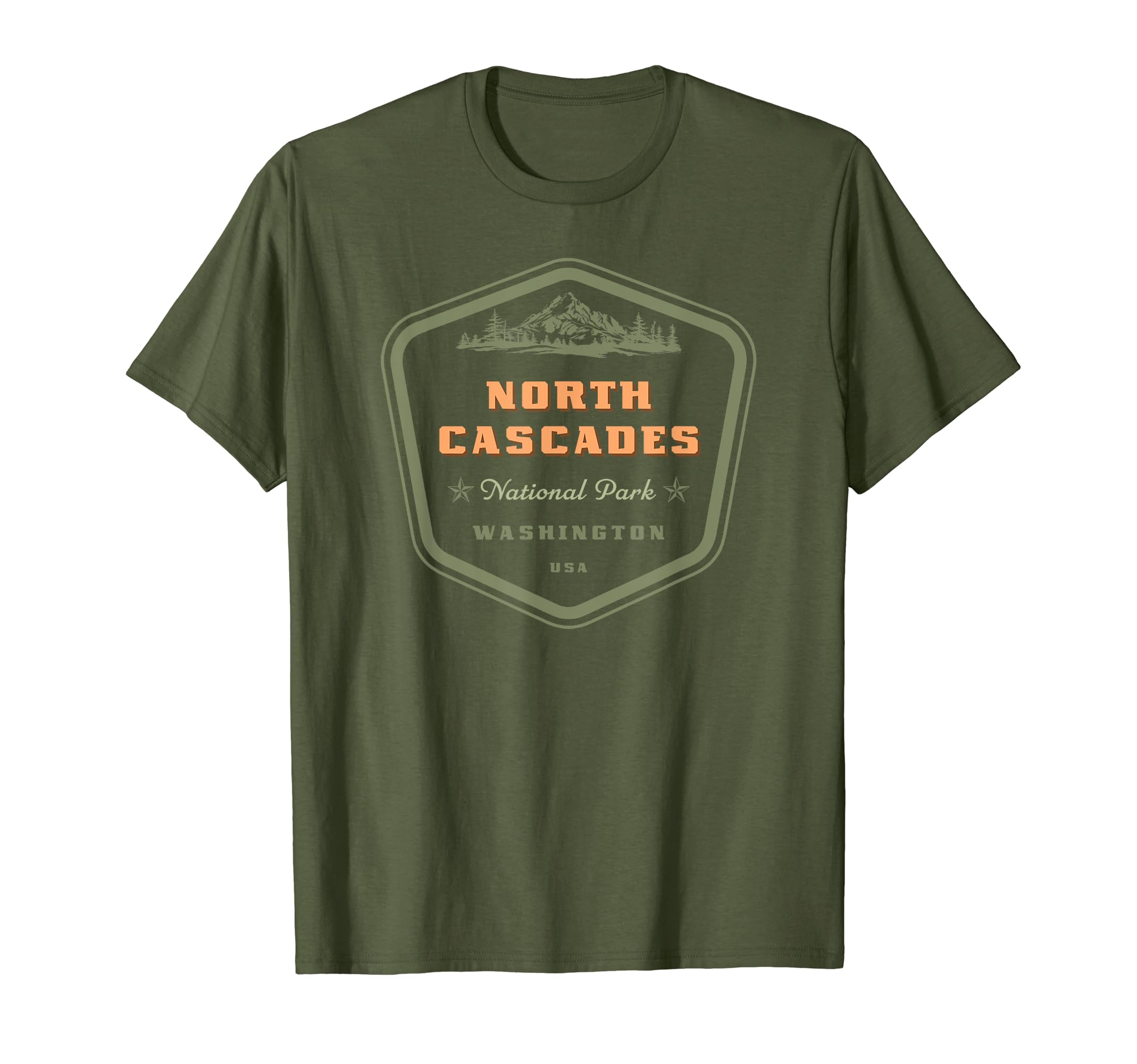 North Cascades National Park Washington T-Shirt - Custom Art Print Unisex - T-Shirt, Sweatshirt, Hoodie