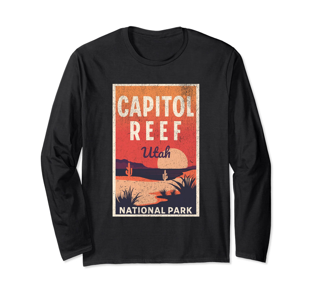 Capitol Reef National Park Utah Sweatshirt - Minimalist Print Men Women - T-Shirt, Sweatshirt, Hoodie