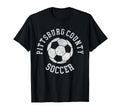 Pittsburg County Soccer Distressed T-Shirt - Fun Novelty Design for Adults - T-Shirt, Sweatshirt, Hoodie