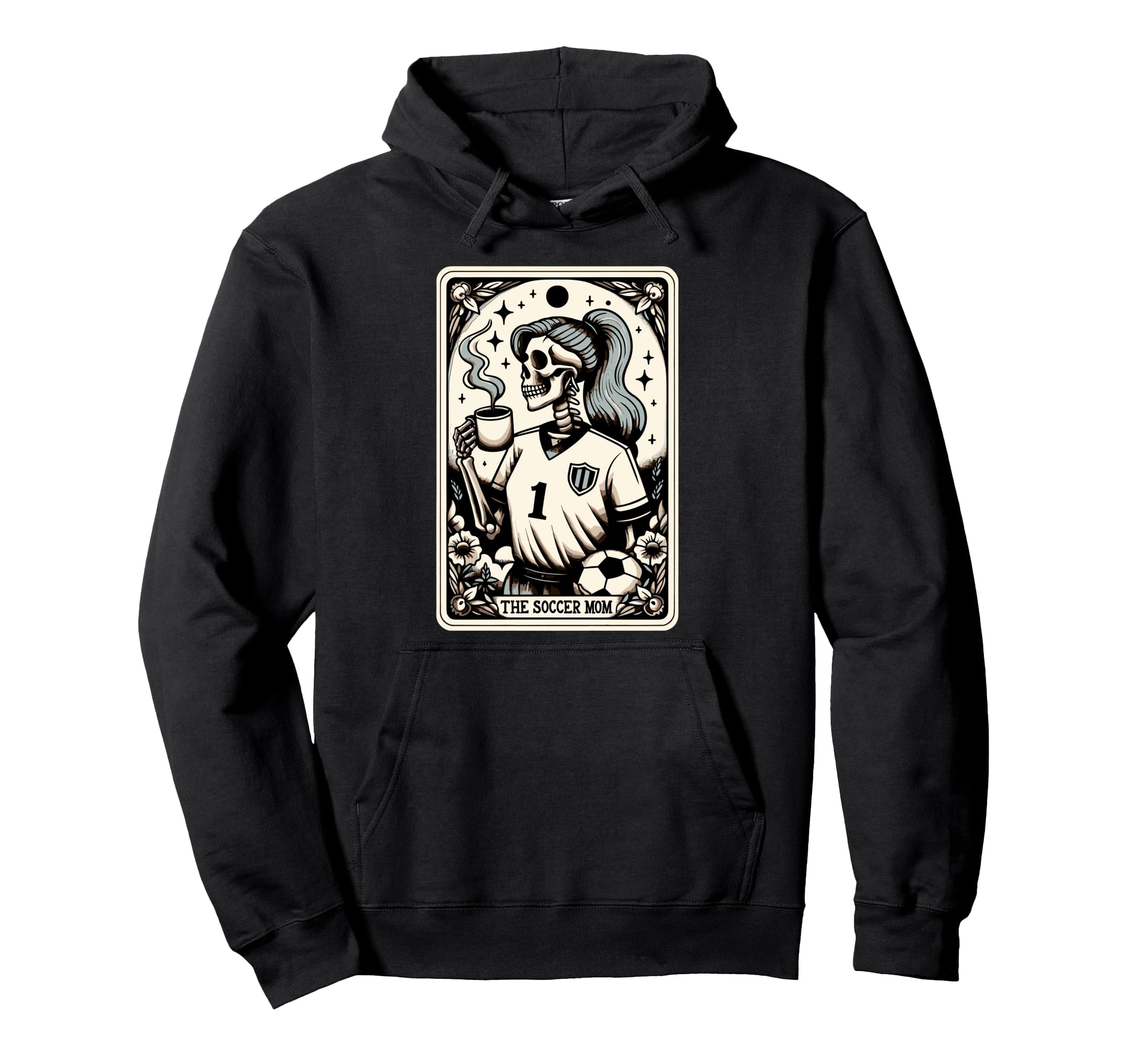 Soccer Mom Soccer Mum Tarot Card Hoodie - Streetwear Style Men Women - T-Shirt, Sweatshirt, Hoodie