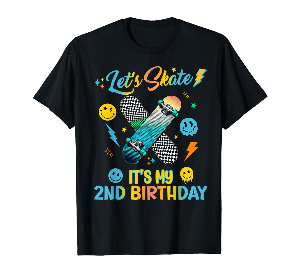 Skateboard Birthday Roller Skates Vintag T-Shirt - Trendy Graphic Men Women - T-Shirt, Sweatshirt, Hoodie