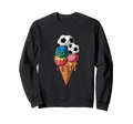Soccer Drip Melting Ice Cream Sprinkles Sweatshirt - Trendy Graphic Unisex - T-Shirt, Sweatshirt, Hoodie