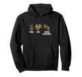 Peace Love Soccer Baseball Baseball Hoodie - Custom Art Print Unisex - T-Shirt, Sweatshirt, Hoodie