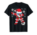 Dabbing Santa Funny Soccer Player T-Shirt - Aesthetic Graphic Unisex - T-Shirt, Sweatshirt, Hoodie