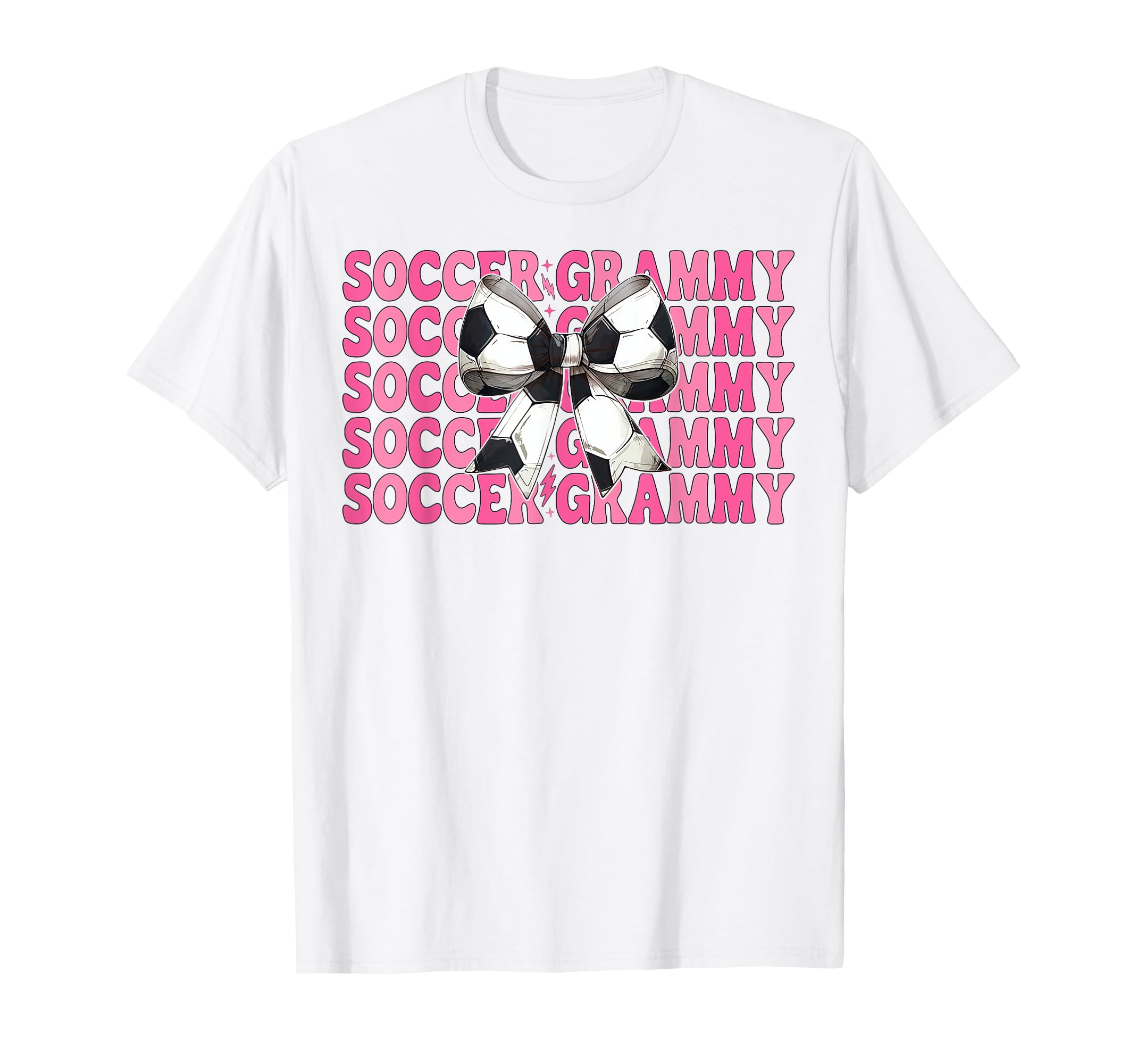 Soccer Grammy Soccer Grandma Coquette Bow T-Shirt - Graphic Print Men Women - T-Shirt, Sweatshirt, Hoodie
