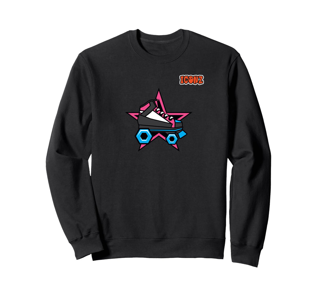 Roller Skates Emoticon Emoji Sweatshirt - Casual Everyday Wear Unisex - T-Shirt, Sweatshirt, Hoodie