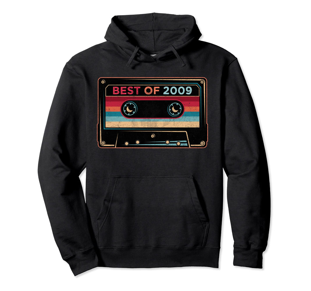 Best 2009 Colorful Cassette Tape 11Th Hoodie - Graphic Print for Adults - T-Shirt, Sweatshirt, Hoodie