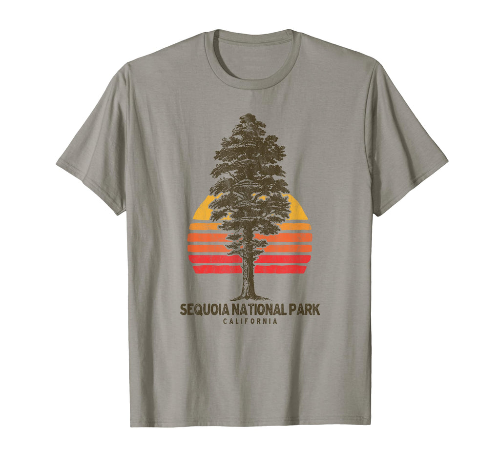 Sequoia National Park Tree Minimalist T-Shirt - Custom Art Print Men Women - T-Shirt, Sweatshirt, Hoodie