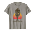 Sequoia National Park Tree Minimalist T-Shirt - Custom Art Print Men Women - T-Shirt, Sweatshirt, Hoodie