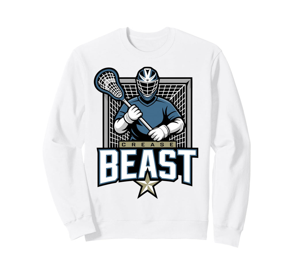 Lacrosse Goalie Lax Goalkeeper Crease Sweatshirt - Aesthetic Graphic Unisex - T-Shirt, Sweatshirt, Hoodie