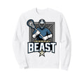 Lacrosse Goalie Lax Goalkeeper Crease Sweatshirt - Aesthetic Graphic Unisex - T-Shirt, Sweatshirt, Hoodie