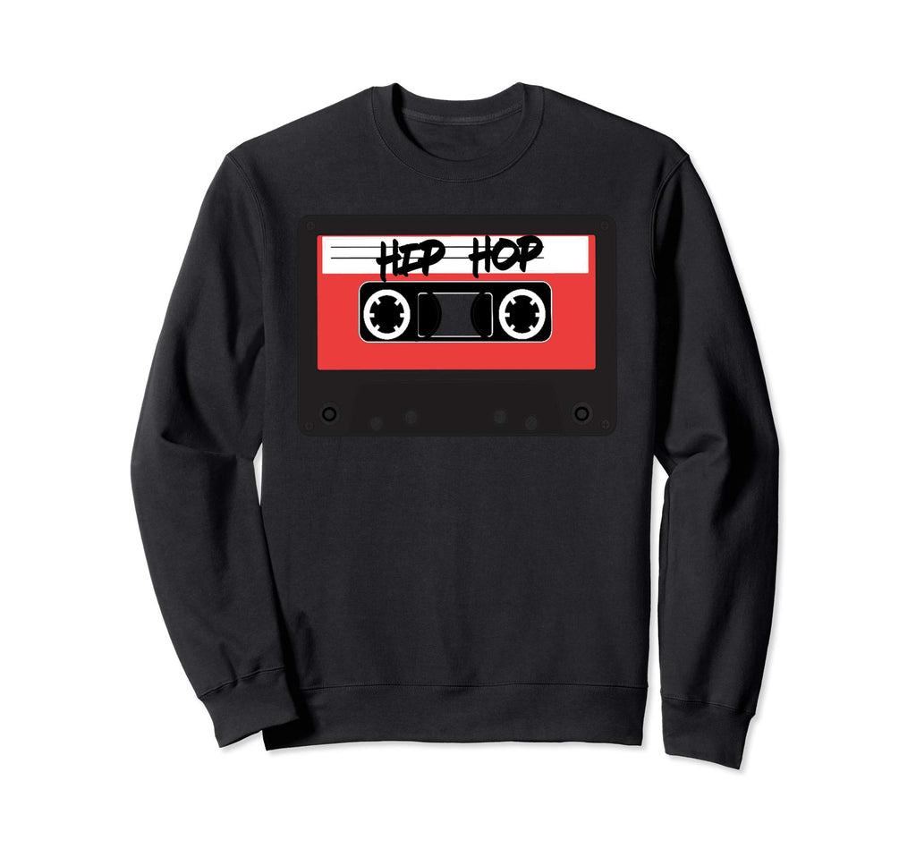 Hip Hop Red Cassette Tape Sweatshirt - Trendy Graphic for Adults - T-Shirt, Sweatshirt, Hoodie