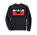 Hip Hop Red Cassette Tape Sweatshirt - Trendy Graphic for Adults - T-Shirt, Sweatshirt, Hoodie