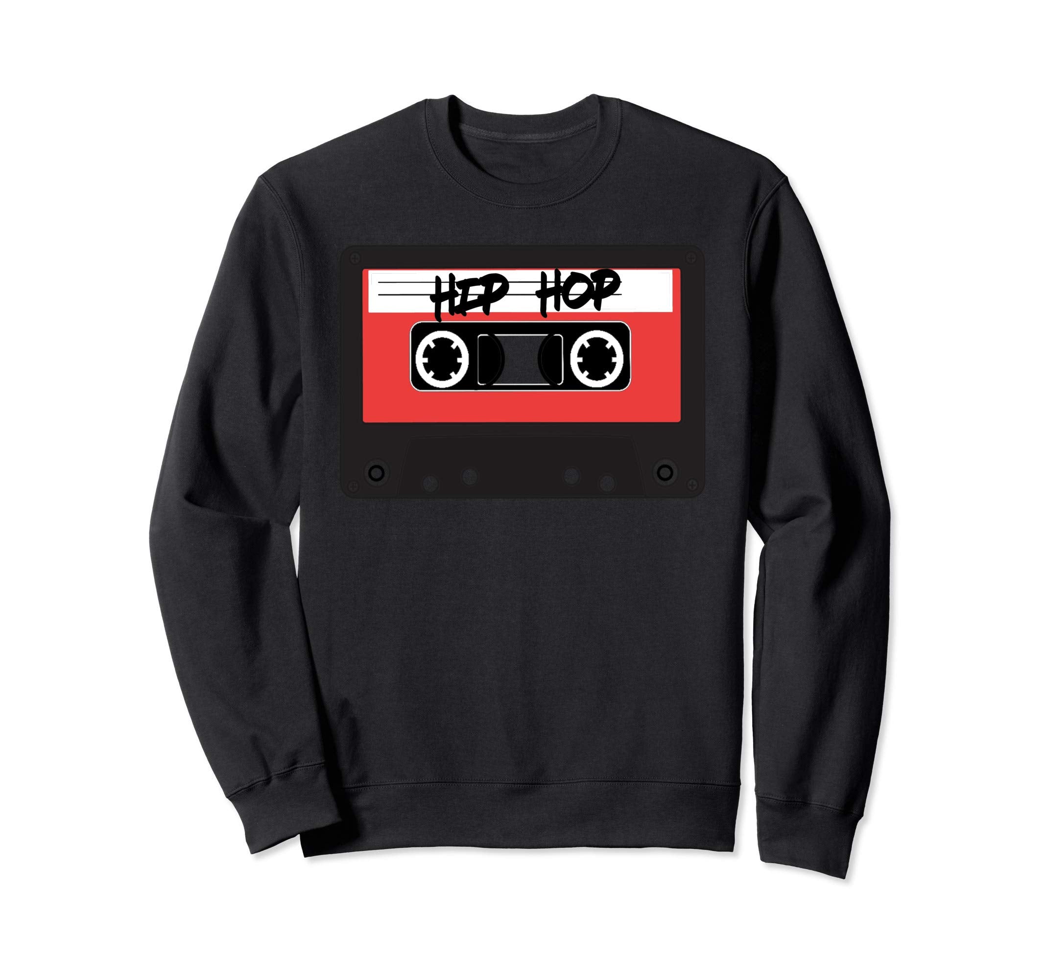 Hip Hop Red Cassette Tape Sweatshirt - Trendy Graphic for Adults - T-Shirt, Sweatshirt, Hoodie