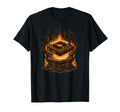 Fire Beats Turntable Flames Dj Hip T-Shirt - Fun Novelty Design for Adults - T-Shirt, Sweatshirt, Hoodie
