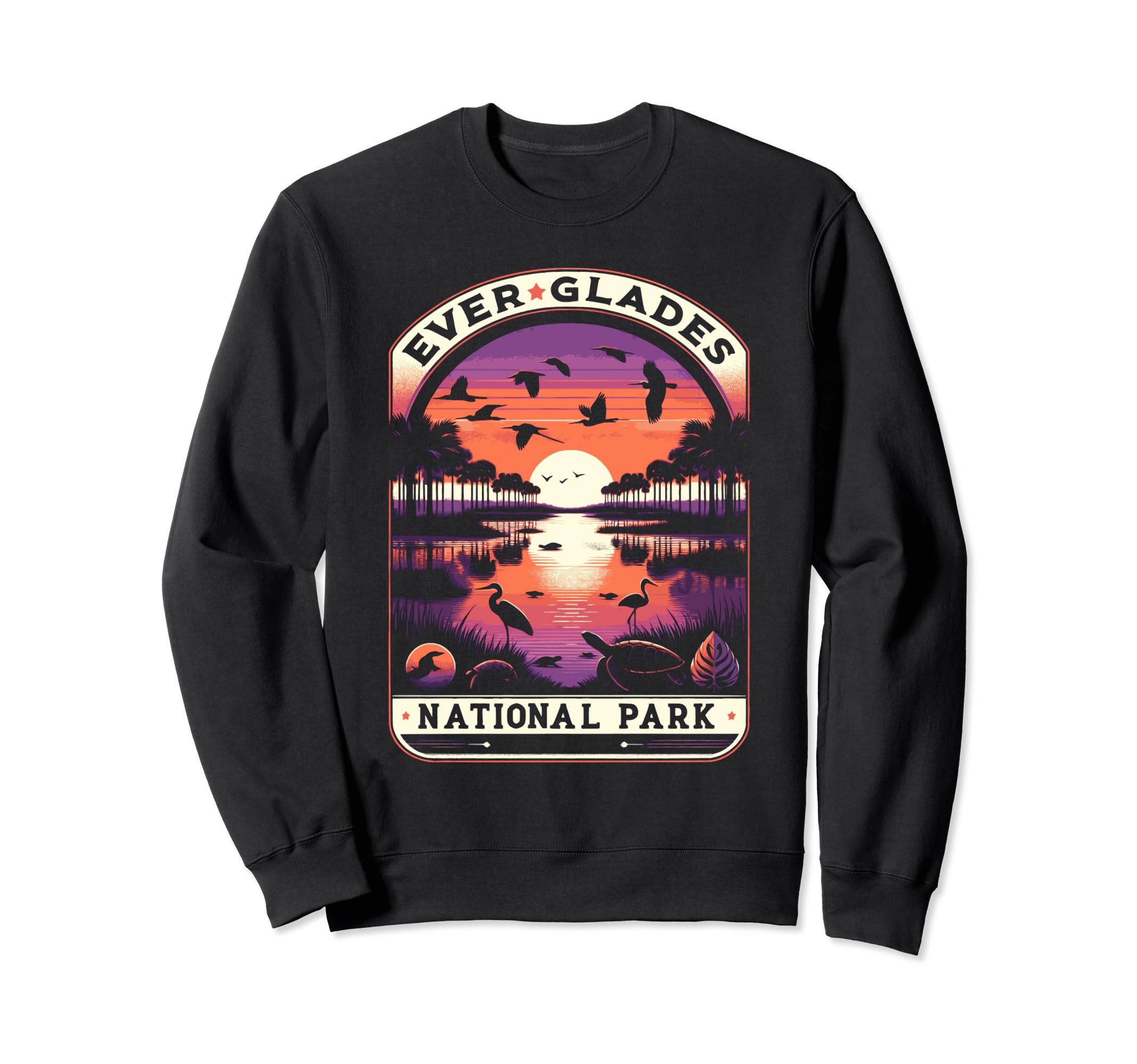 Everglades National Park Sunset Sweatshirt - Casual Everyday Wear Unisex - T-Shirt, Sweatshirt, Hoodie