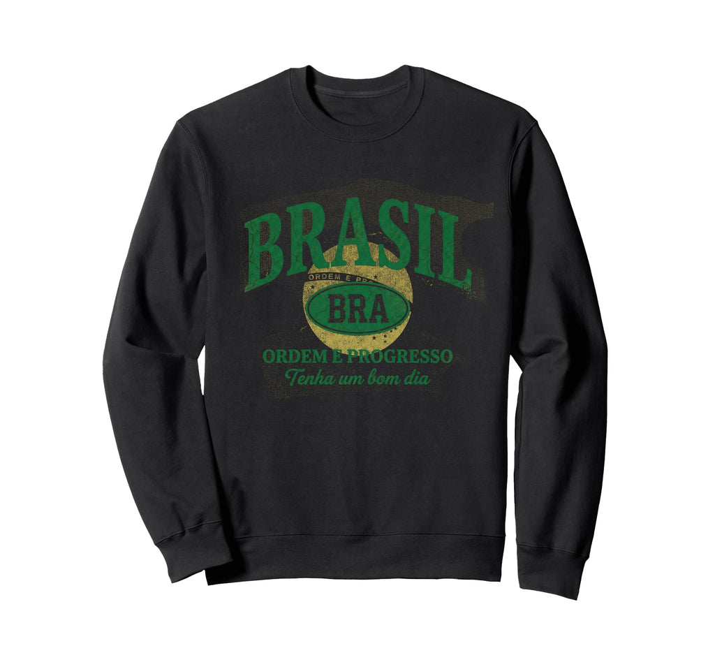 Brazil Gift Flag Brazilian Fan Sweatshirt - Aesthetic Graphic for Adults - T-Shirt, Sweatshirt, Hoodie