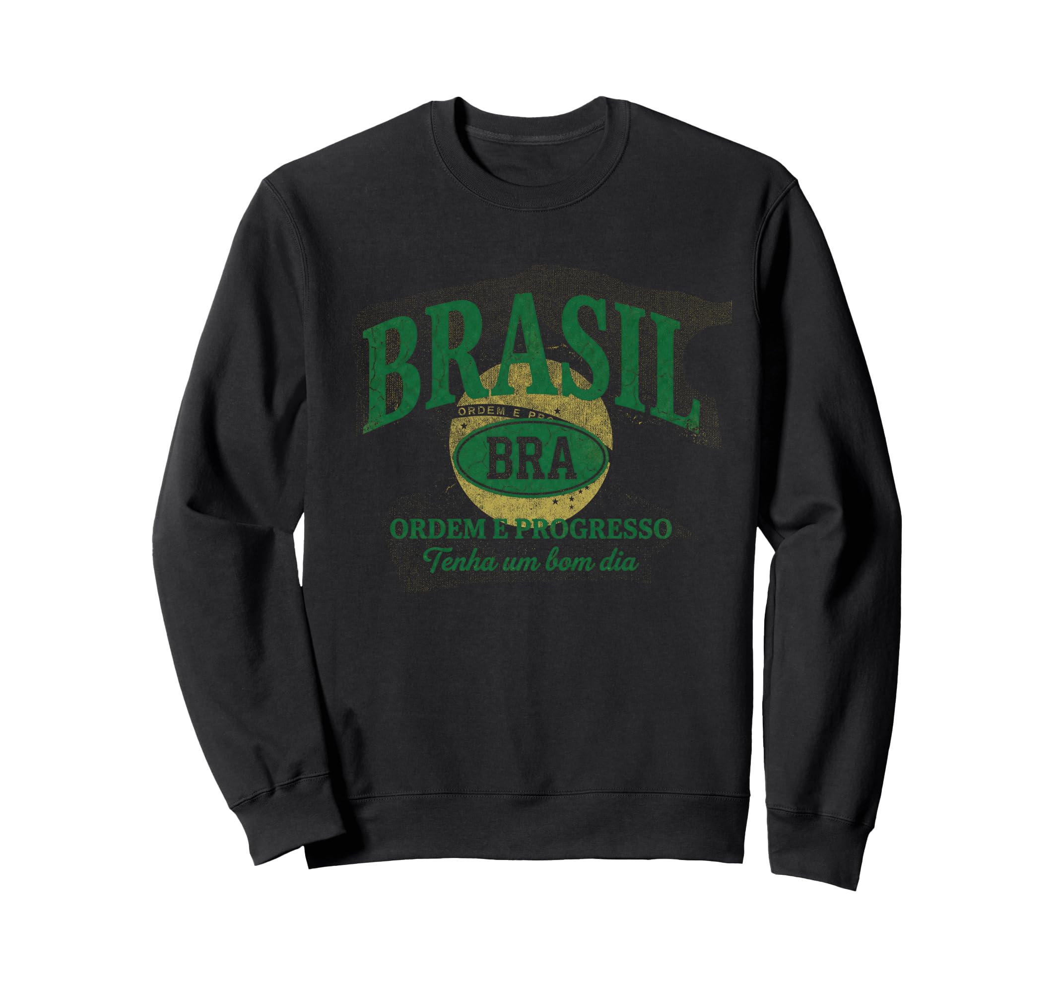 Brazil Gift Flag Brazilian Fan Sweatshirt - Aesthetic Graphic for Adults - T-Shirt, Sweatshirt, Hoodie