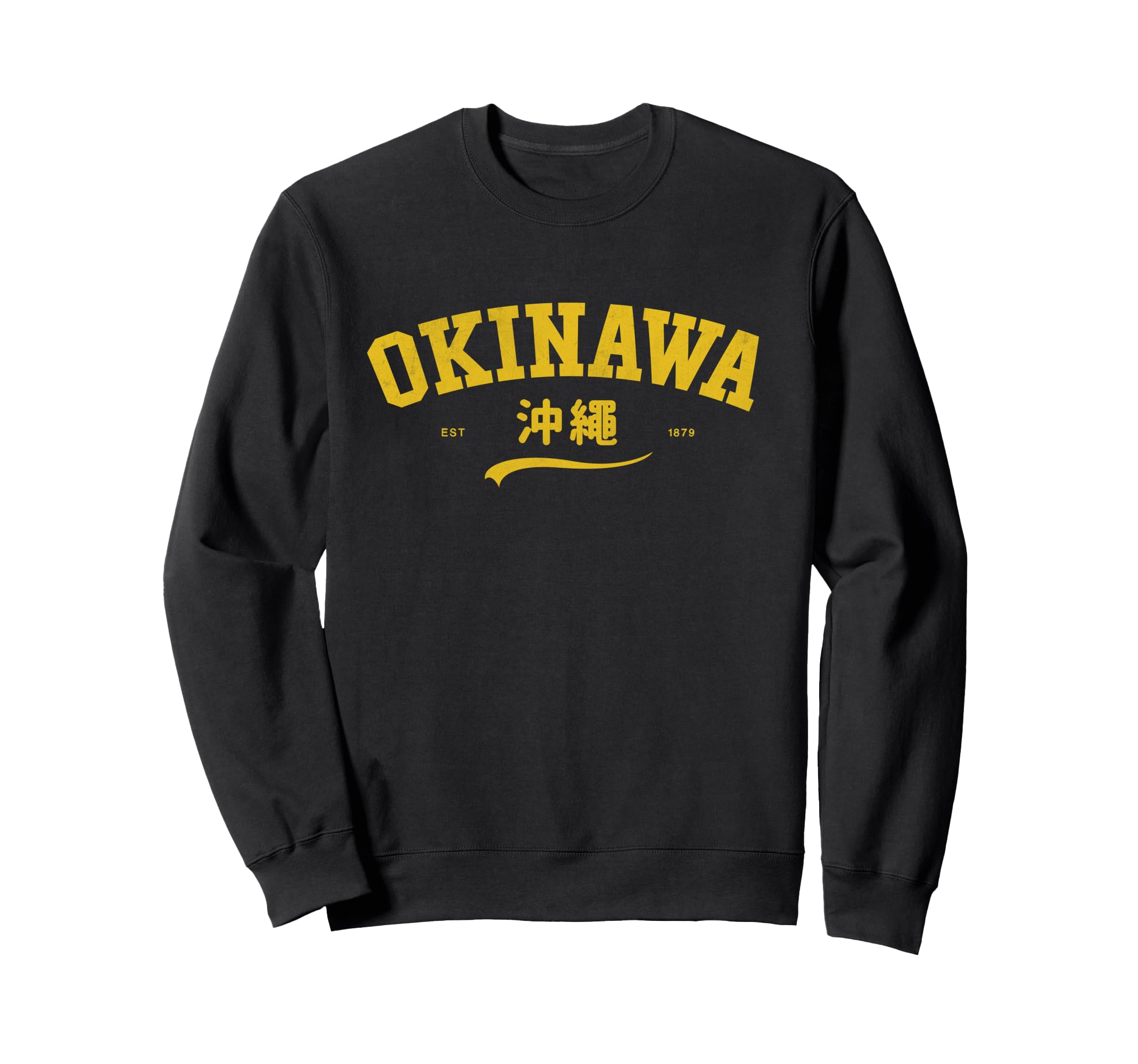 Okinawa Japan 70S 80S Kanji City Sweatshirt - Trendy Graphic Unisex - T-Shirt, Sweatshirt, Hoodie