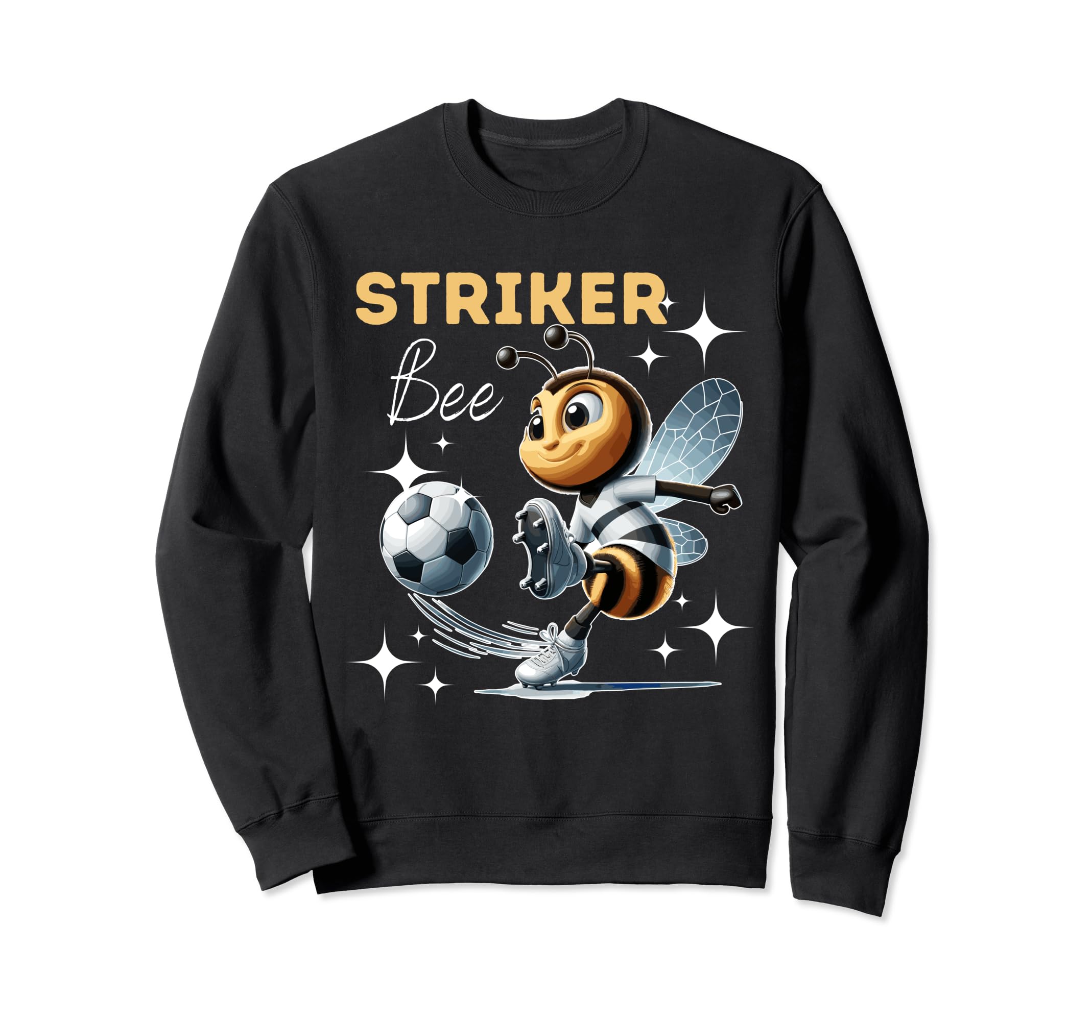 Striker Bee Soccer Enthusiast Sweatshirt - Streetwear Style for Adults - T-Shirt, Sweatshirt, Hoodie