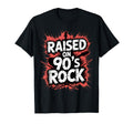 Raised 90S Rock Rocker Grunge Music Splatter T-Shirt - Graphic Print Unisex - T-Shirt, Sweatshirt, Hoodie