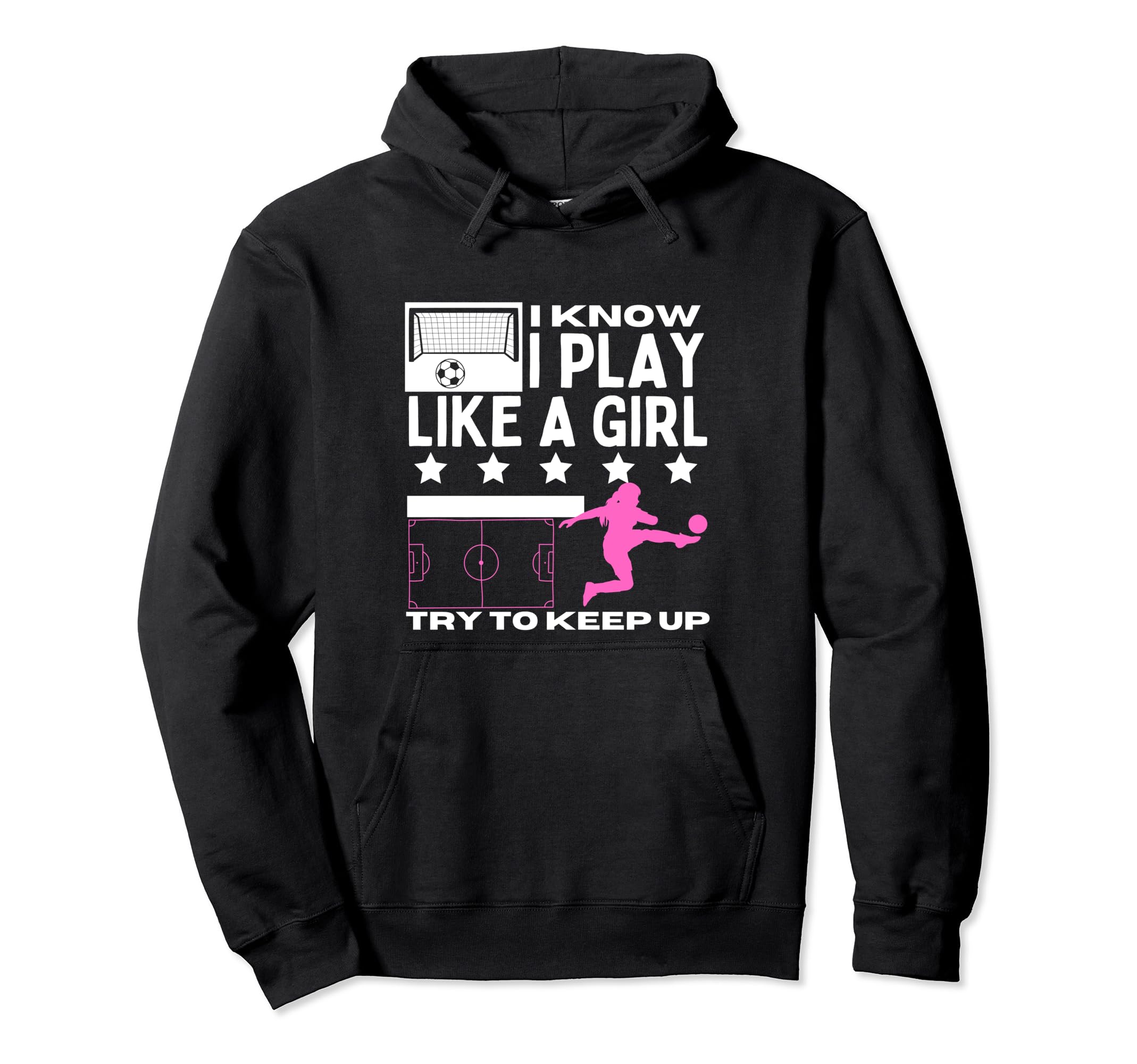 Soccer Player I Play Like Funny Soccer Hoodie - Minimalist Print for Adults - T-Shirt, Sweatshirt, Hoodie
