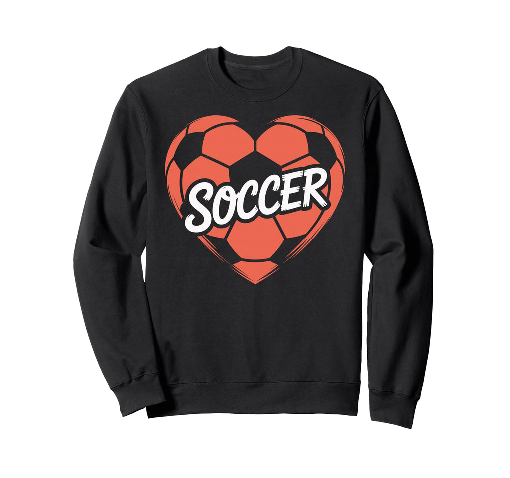 Soccer Heart Sweatshirt - Streetwear Style for Adults - T-Shirt, Sweatshirt, Hoodie