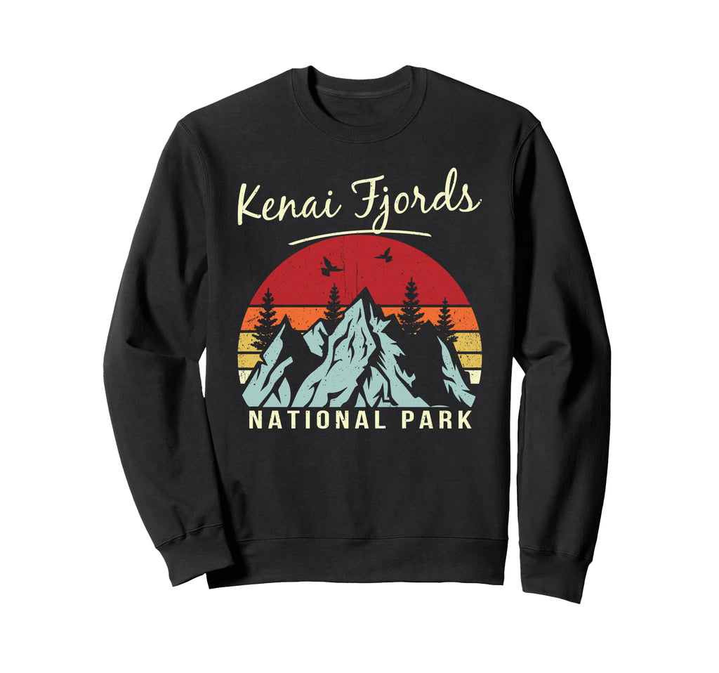 Hiking Camping Kenai Fjords National Sweatshirt - Aesthetic Graphic Unisex - T-Shirt, Sweatshirt, Hoodie