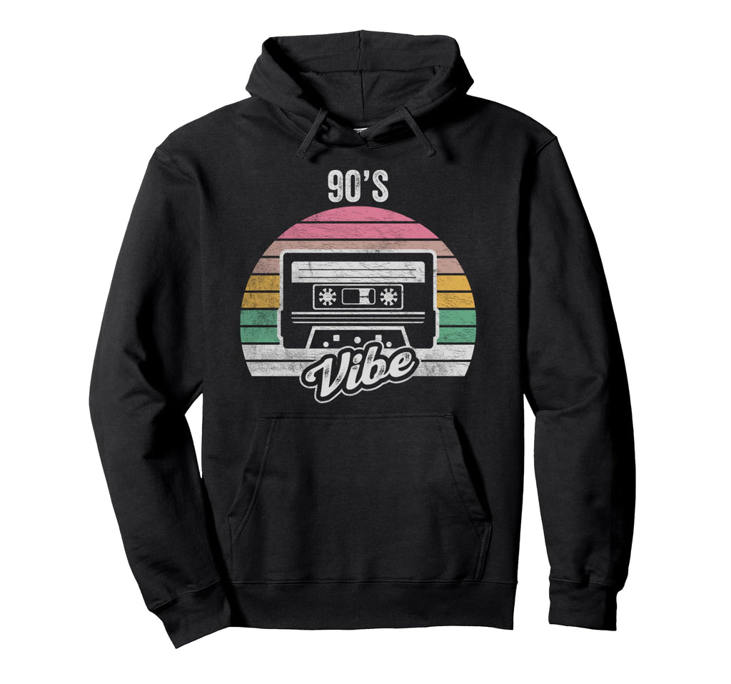90S Vibe Cassette Tape Hoodie - Graphic Print Men Women - T-Shirt, Sweatshirt, Hoodie