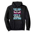 Rollerskate Funny Runs Cats And Hoodie - Casual Everyday Wear Men Women - T-Shirt, Sweatshirt, Hoodie
