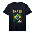 Mens Brazil Brazilian Flag Brasil Soccer T-Shirt - Graphic Print Men Women - T-Shirt, Sweatshirt, Hoodie