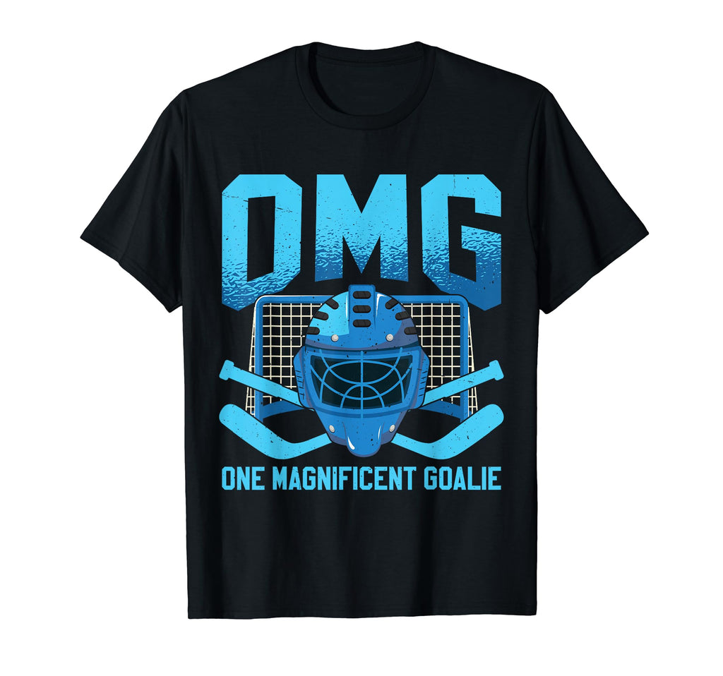 Funny Ice Hockey Goalie Goalkeeper T-Shirt - Minimalist Print Unisex - T-Shirt, Sweatshirt, Hoodie