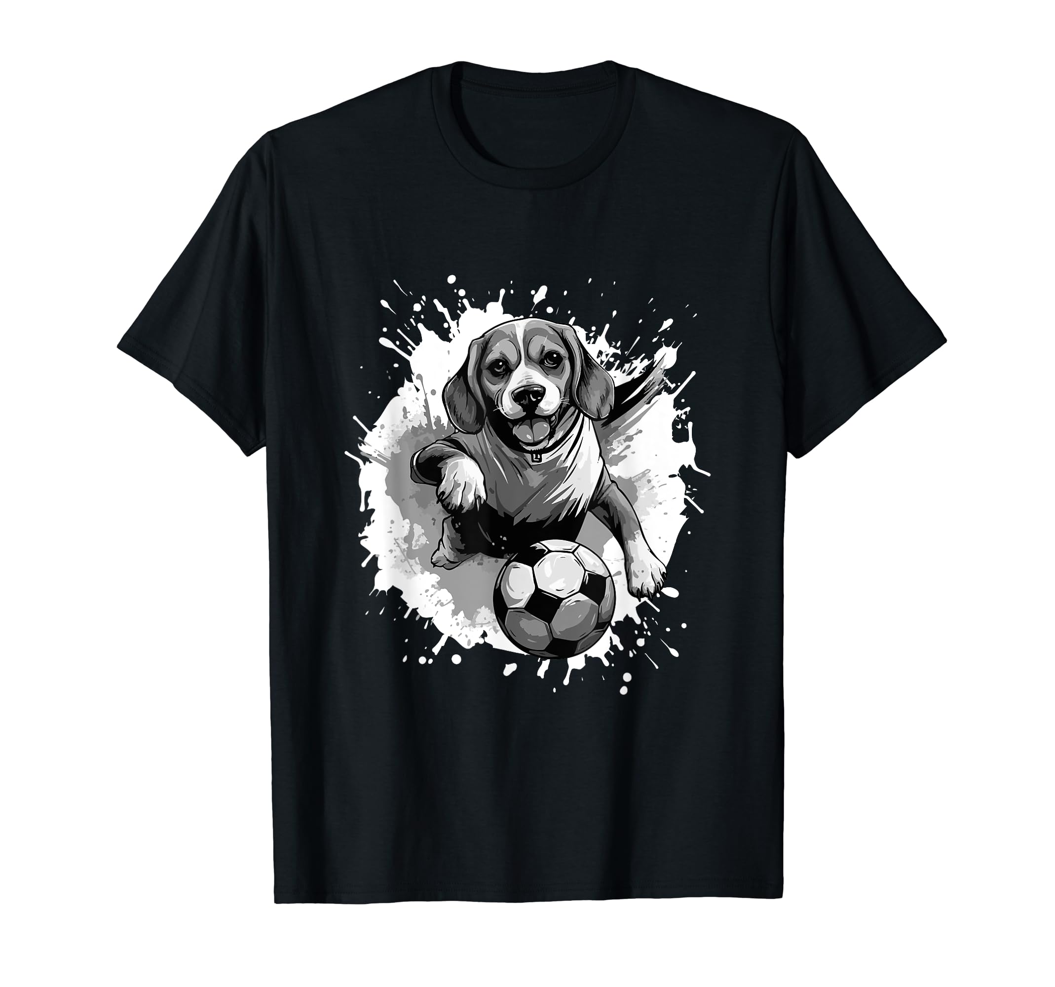 Beagle Dog Playing Soccer Sports Team T-Shirt - Unique Graphic Unisex - T-Shirt, Sweatshirt, Hoodie