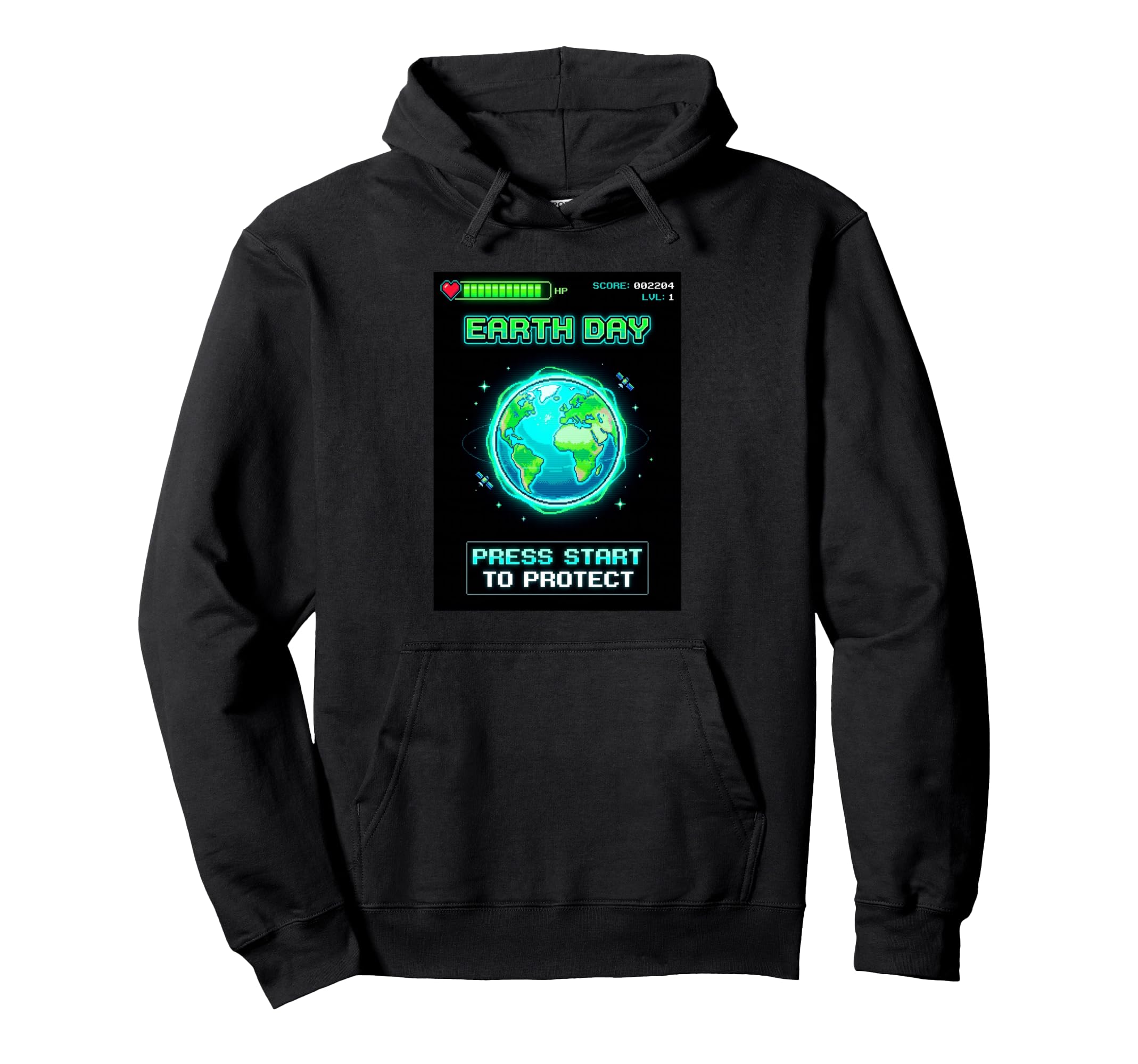 Earth Day Gamer Press Start To Hoodie - Casual Everyday Wear Unisex - T-Shirt, Sweatshirt, Hoodie