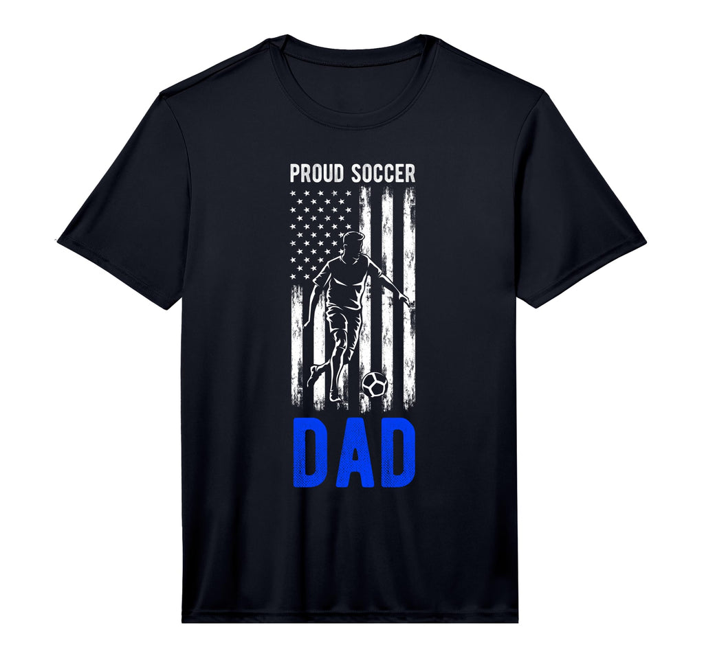Mens Proud Soccer Dad Usa Flag Family T-Shirt - Novelty Apparel for Adults - T-Shirt, Sweatshirt, Hoodie