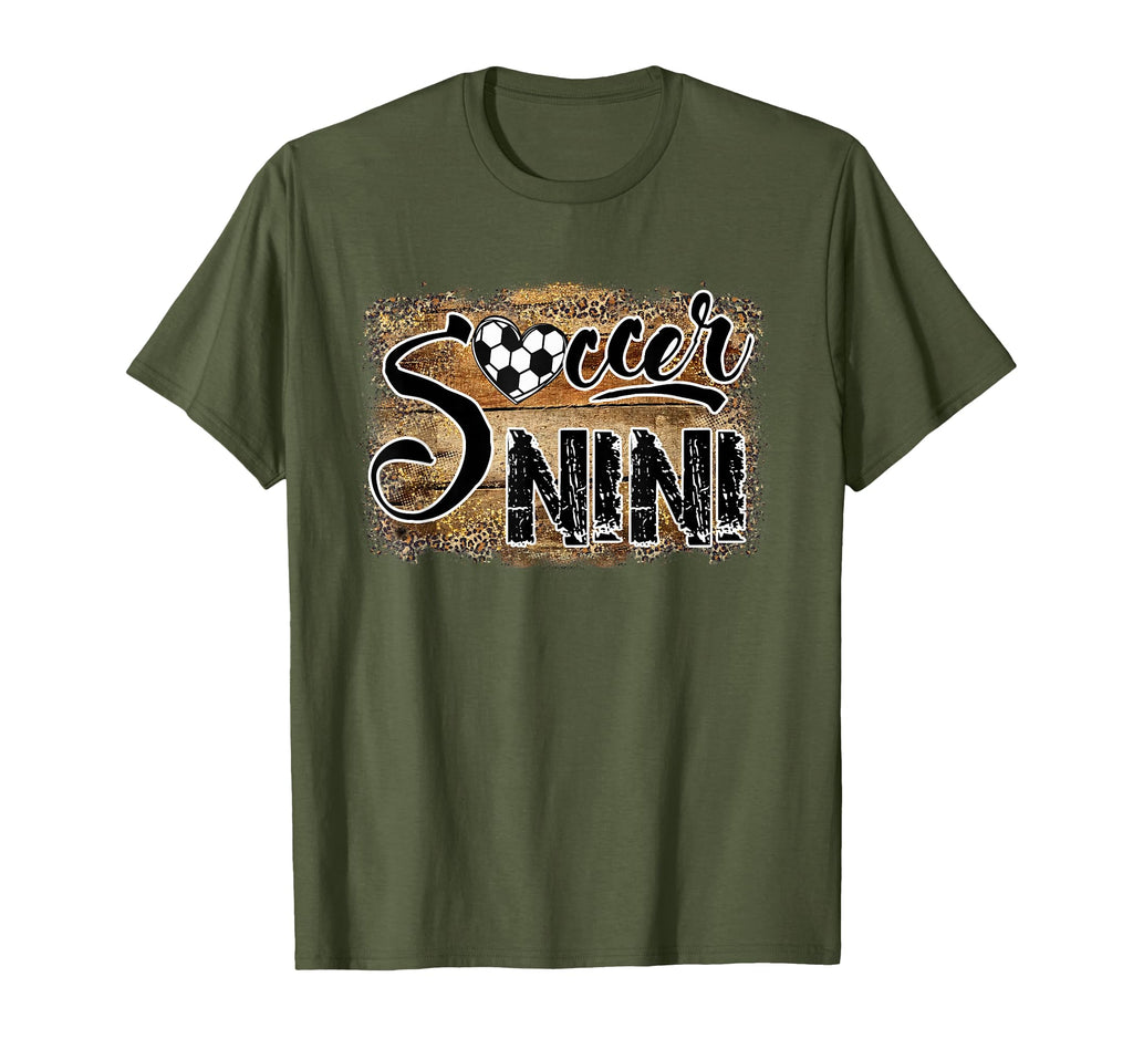 Soccer Nini Leopard Love Soccer T-Shirt - Trendy Graphic Unisex - T-Shirt, Sweatshirt, Hoodie